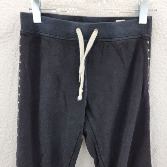 N: Philanthropy Size XS Women's Studded Jogger Pants Black Fleece - Picture 12 of 15